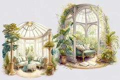 Reading nook clipart, Reading clipart, Books clipart Product Image 5
