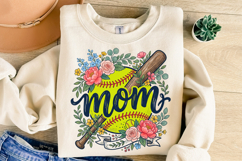 Softball Mom Floral PNG Product Image 11