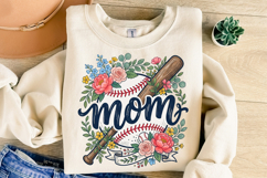 Baseball Mom Floral PNG Product Image 5