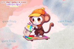 Cute Smart Animals Sublimation Clipart Product Image 6