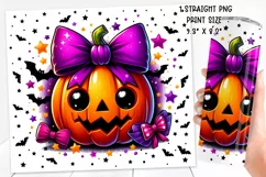 Cute and Spooky Halloween Tumbler wrap PNG, 20 oz. Product Image 2