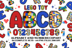 Lego toy Alphabet png clipart, build it letters doodle Product Image 1