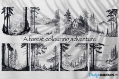 Procreate shades of green, forest coloring stamps, 8 designs Product Image 2