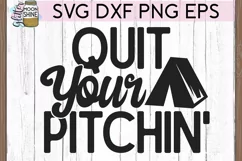 Quit Your Pitchin' SVG DXF PNG EPS Cutting Files Product Image 3
