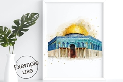Famous Islamic buildings 4 clip art illustrations Kaaba png Product Image 9