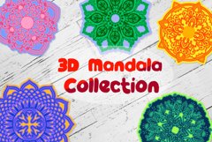 3D Mandala Collection - 5 SVG items Product Image 1