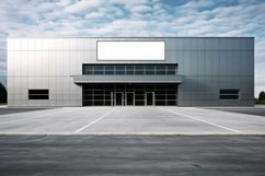 Sign Board Mockup Commercial Building Fascia Aluminium Metal Product Image 1