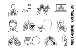 Lung Disease Icon Product Image 1