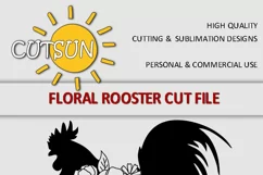 Floral Rooster SVG | Rooster SVG | Farmhouse SVG Product Image 2
