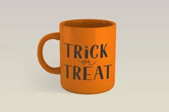 Trick or Treat Halloween quote SVG cut file, DXF, PNG Product Image 2
