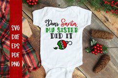 Dear Santa Funny Christmas SVG Product Image 1