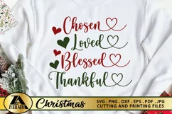 Chosen SVG Christian SVG PNG EPS DXF Blessed SVG Cut Files Product Image 2