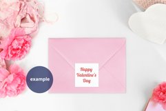 Envelope Sticker Mockup Valentine's Day PSD, JPG Product Image 3