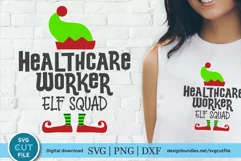 Healthcare worker Christmas svg, a health care worker svg Product Image 1
