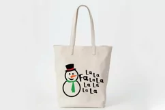 Fa La La La La Snowman SVG File - Christmas SVG File Product Image 8
