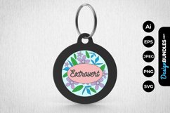 Extrovert Keychain Product Image 1
