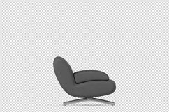 Isometric Arm Chair 3D isolated render Product Image 1