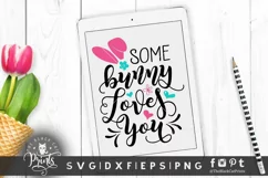 Some Bunny Loves You SVG | Funny Easter SVG Cut File Product Image 1