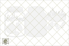 Bunny Butt Mason Jar Sign SVG | Bunny Welcome Door Hangereas Product Image 2