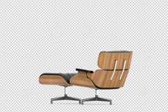 Isometric Arm Chair 3D isolated render Product Image 1