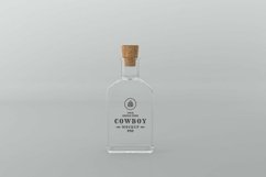 Cowboy Glass Bottle Mockup Product Image 1