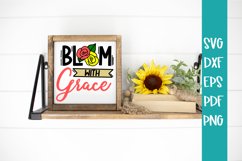 Bloom With Grace Flower SVG / Spring SVG / Cut file Product Image 1