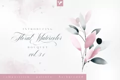Floral Watercolor Bouquet Vol31 Product Image 1