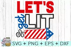 Let's Get Lit SVG DXF PNG EPS Cutting Files Product Image 2