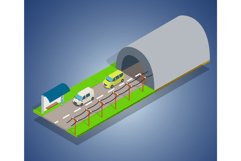 Way concept banner, isometric style Product Image 1