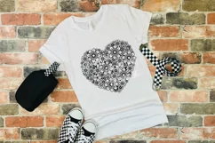 Heart SVG | Zentangle Heart SVG | Flower SVG | Love SVG Product Image 2