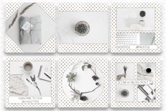 Silver Polkadot Instagram Templates | Social Media Templates Product Image 2