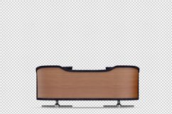 Isometric Arm Chair 3D isolated render Product Image 1