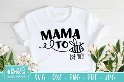 Mama To Bee SVG - Mom To Be - Pregnancy Announcement - 2021 Product Image 1