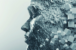 Dissolving Face Background Wallpaper Product Image 1