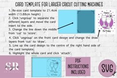 Birthday card insert design| Paper cutting | Cricut Joy svg Product Image 8
