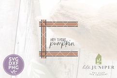 Hey There Pumpkin SVG, Plaid SVG Product Image 2