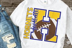H Hornets Football SVG DXF EPS PNG JPG Product Image 1