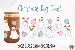 Christmas Glass Can Wrap svg, Libbey Glass svg Product Image 1