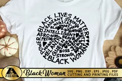 Black Girl SVG PNG EPS DXF MELANIN SVG Hand Drawn Afro SVG Product Image 3