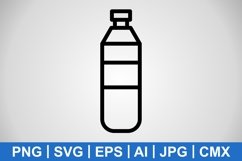 Vector Water Bottal Icon Product Image 1