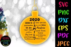 Christmas Quarantine SVG- Christmas Quarantine Ornaments SVG Product Image 1