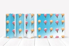 Ice Cream Tumbler Wraps - 20 oz Skinny Tumbler Sublimation Product Image 4