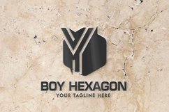 Y Letter Logo In Hexagon Product Image 3