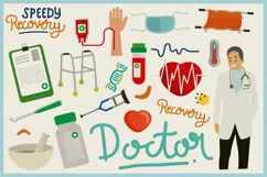 Health Care & Medical Vector Clipart & Seamless Patterns Product Image 4