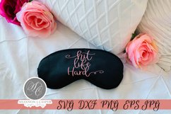 Hit Life Hard - Motivational SVG Cut File Product Image 9