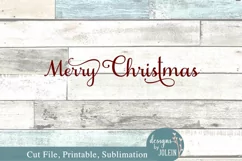 Simple Merry Christmas SVG, Sublimation, Printable, Cricut Product Image 4