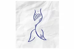 Mermaid Tail Svg, Mermaid Svg, Birthday Mermaid SVG Product Image 1
