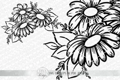 Daisy Floral Arrangement SVG | Farmhouse Flowers | DXF More Product Image 3
