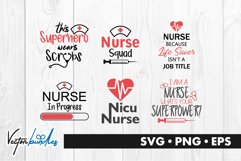 20 Nurse SVG quotes bundle Product Image 3