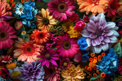 Colorful Flowers Background Wallpaper Product Image 1